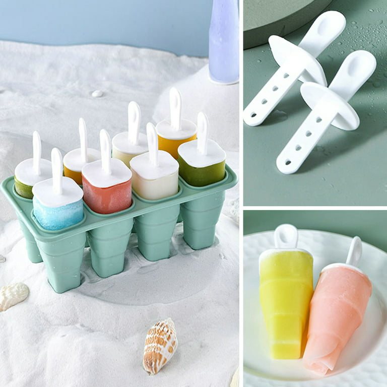 Popsicle Molds 8 Pieces Silicone Ice Pop Molds BPA Free Popsicle