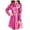 Hot Pink, variant on Women's Waterproof Raincoat Polka Dot Rain Jackets Lightweight Outdoor Hooded Windbreaker Thin Breathable Rainproof Foldable Long Rain Coats