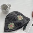 thumbnail image 3 of CoCopeaunts Women Beanie Hat Dome Knitted Fisherman Hat Autumn Winter Fashion Cute Outdoor Warm Hand Hook Flower Bucket Cap, 3 of 8
