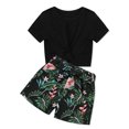 thumbnail image 1 of 6-14T SILVERCELL Girls Clothing Sets Short Sleeve Twist Front Tops & Sweatpants Outfits Sportwear Sweatsuits Tracksuits, 1 of 8