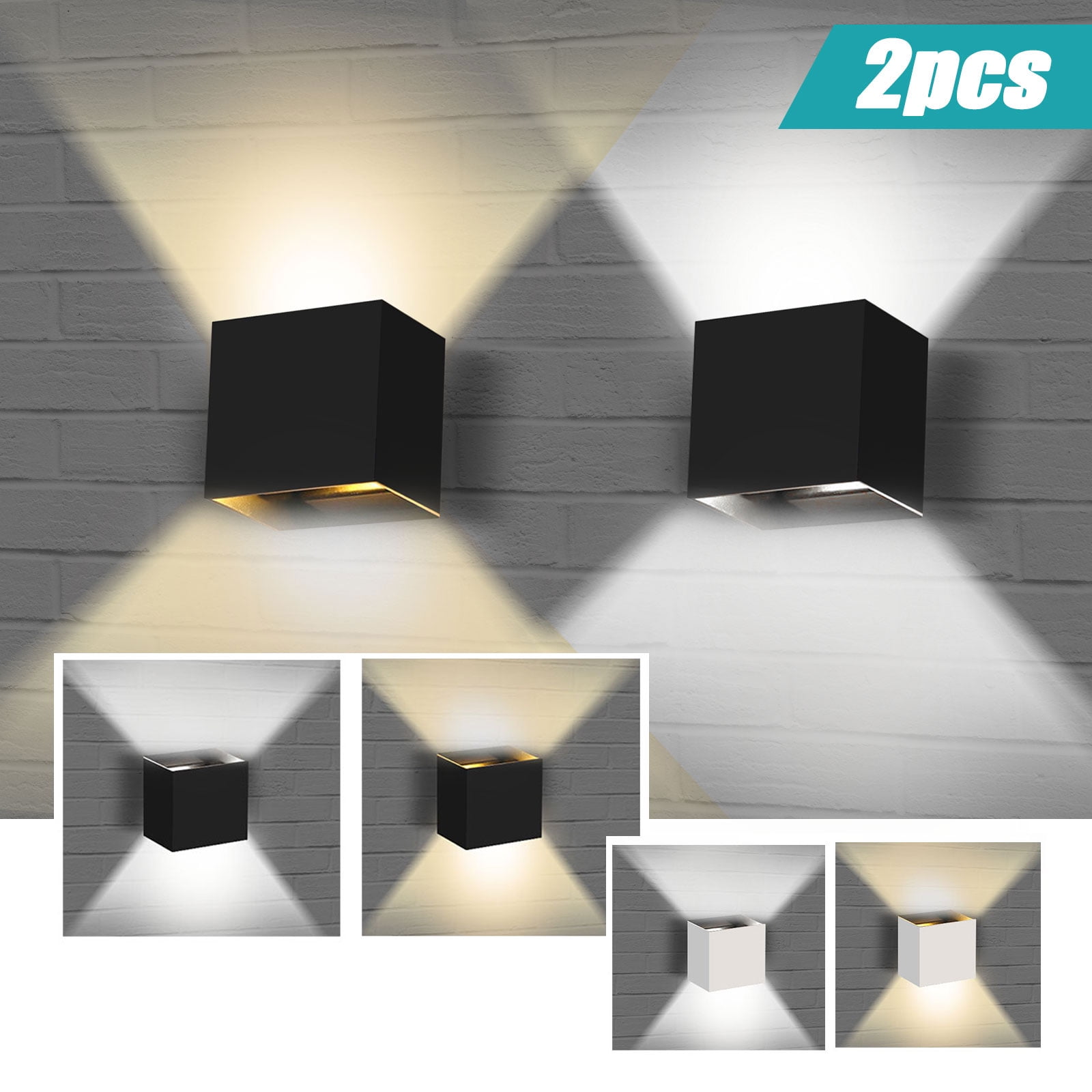 Tsv 2 1pcs Modern Wall Sconce Light Up And Down Led Wall Lamp Indoor Square Wall Mounted Lamp Fixture Aluminum Wall Lights For Living Room Bedroom Hallway Black White Shell Warm White Light Walmart Tsv 2 1pcs Modern Wall Sconce Light Up And Down Led Wall Lamp Indoor Square Wall Mounted Lamp Fixture Aluminum Wall Lights For Living Room Bedroom Hallway Black White Shell Warm White Light Walmart