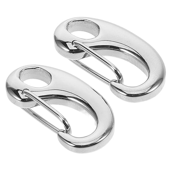 Supvox 2pcs Silver Lobster Clasp Charm Stainless Steel for Attachment Experienced DIY Projects