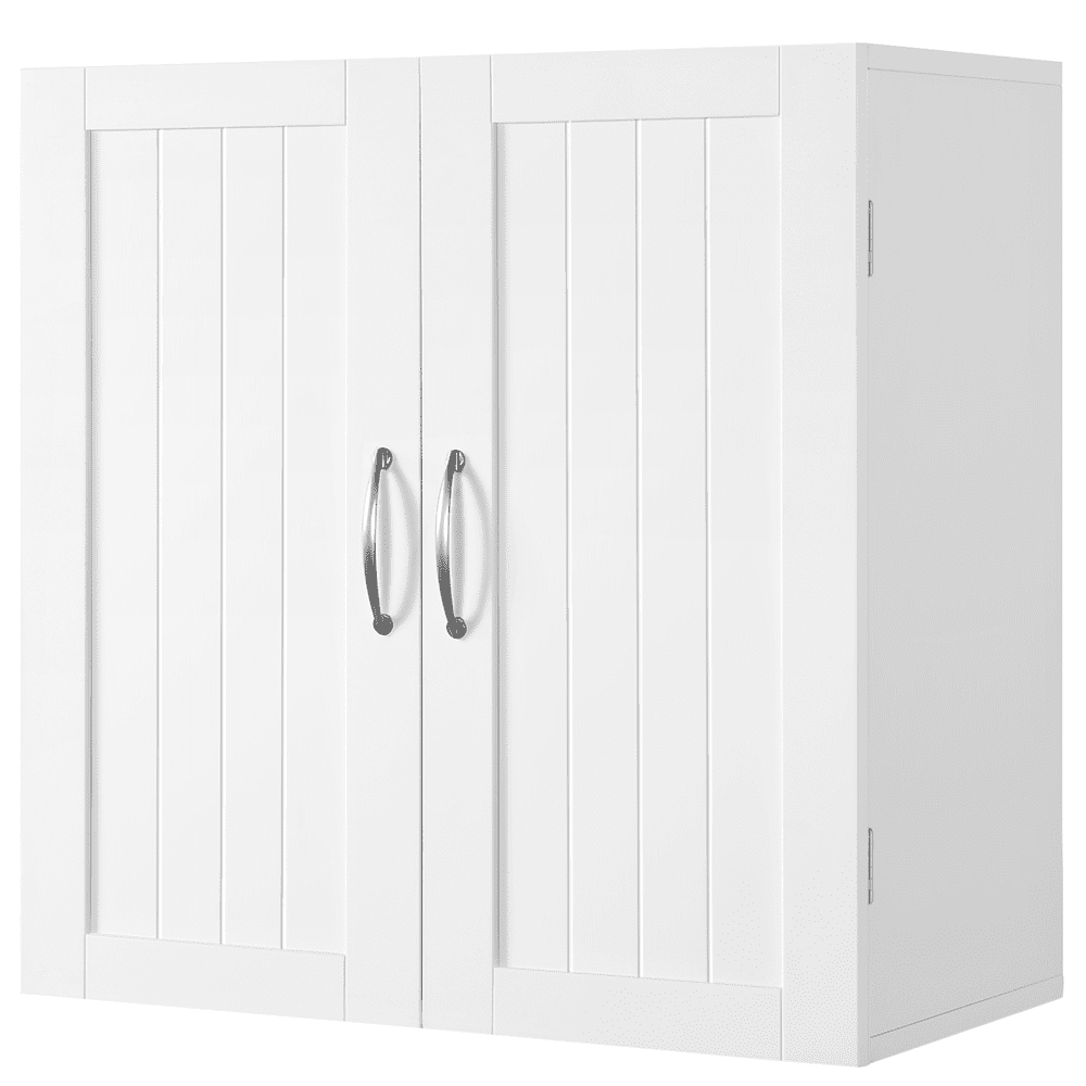 Yaheetech Wall Mount Cabinet with Adjustable Shelf, White