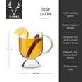 thumbnail image 4 of Viski Raye Hot Toddy Glasses, Irish Coffee Drinking Glasses Set of 2, 12 oz, 4 of 8