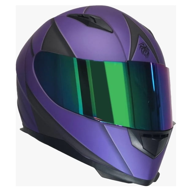Casco Para Moto Cerrado Kov Novak Blade Morado/ Gris Talla M KOV Blade morado