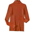thumbnail image 1 of Pull Col Roulé Femme Base Intérieure Automne et Hiver Manches Longues Chaud Ajusté Couleur Unie Pull Ajusté, 1 of 5