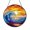 Acrylic 3.5 Inch, variant on Sunset Ocean Wave Stained Glass Suncatcher Window Decor, Coastal Beach Glass Hanging Ornament, Seaside Cottage Inspired Home Decoration