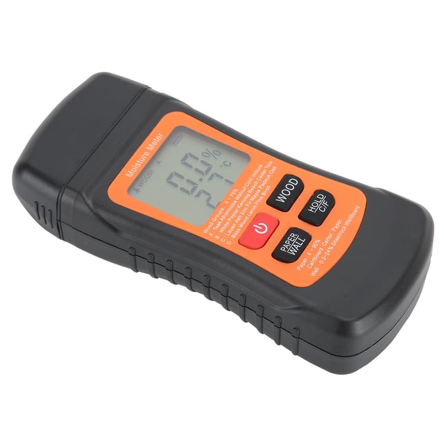 Medidor de humedad de madera Detector de humedad de madera Medidor de humedad de madera Probador de temperatura de madera portátil Paredes Papel Leña para material de Fugacal Otros