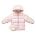 thumbnail image 2 of ATOGUTA Kids Boys Girls Down Jacket Coat Warm Winter Coat Windproof Rain Jacket Snow Coat Pink, Size 6M-6, 2 of 6