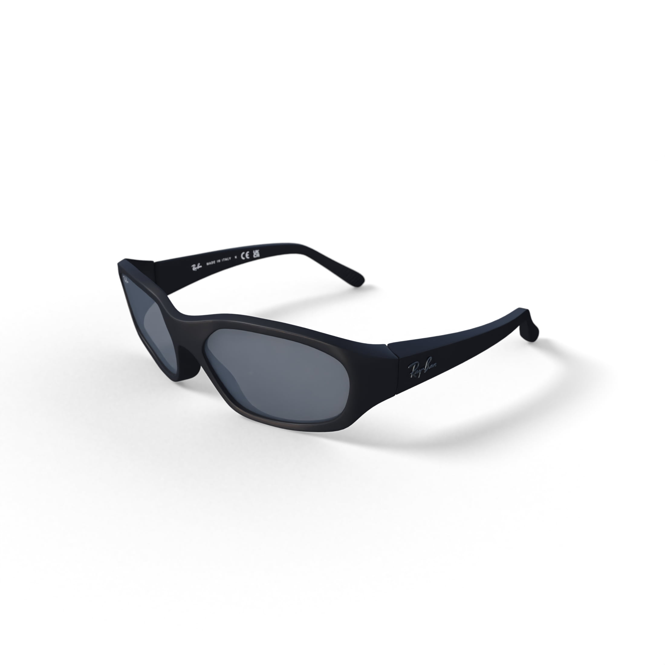 O Rb2016 Daddy O Rayban Daddy-o Matte Black Blue Light Bluelight