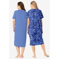 thumbnail image 2 of Dreams & Co. Plus Size 2-Pack Long Sleepshirts, 2 of 6