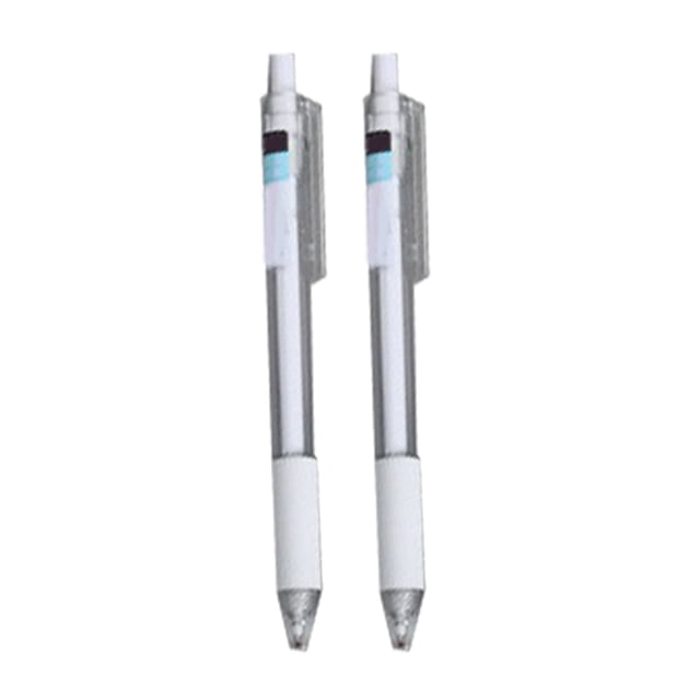 Black Ink Gel Pen, Neutral Pen Plastic for Office White Pole