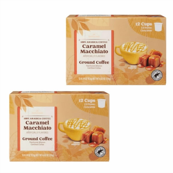 Barissimo Caramel Macchiato Coffee Cups, 12 count ,2 Pack