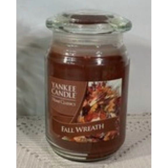 Yank Candle Home Classics Fall Wreath Large 22oz Jar Candle