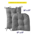 thumbnail image 3 of Juego de cojines para mecedora Sweet Home Collection, 2 piezas, color gris, 3 of 6
