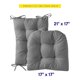 thumbnail image 3 of Juego de cojines para mecedora Sweet Home Collection, 2 piezas, color gris, 3 of 6