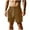 X550-Khaki, variant on Men's Corduroy Shorts Casual Elastic Waist Drawstring Lightweight Summer Beach Shorts