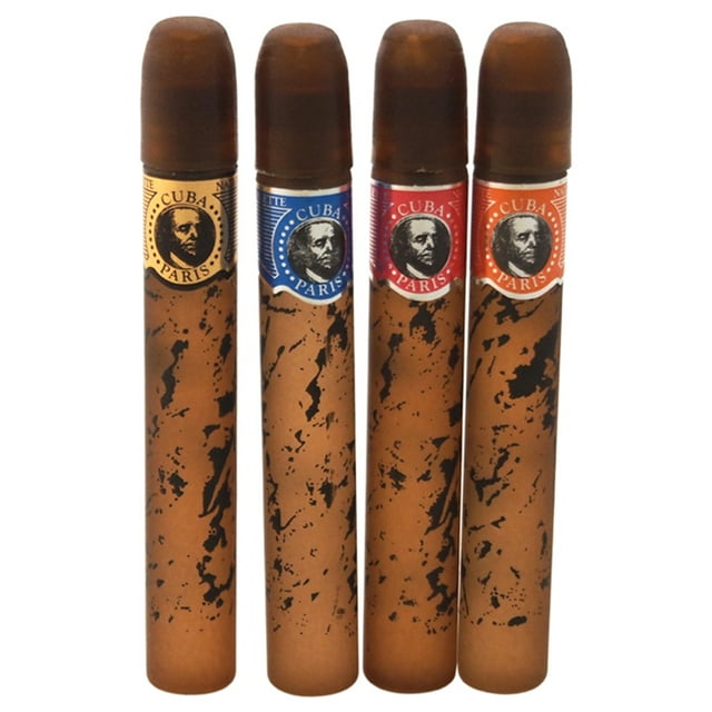 Set Mini Caballero Cuba 4Pc oro cuba rojo cuba azul cuba naranja cuba 5ml cada uno