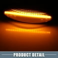 thumbnail image 5 of Unique Bargains Pair LED Side Marker Light 81730-02 Front Turn Signal Lights for Toyota Yaris Black Lens Amber LED Light, 5 of 6