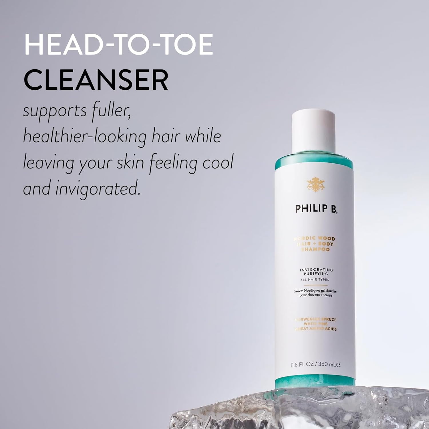 Philip B Nordic Wood Hair + Body Shampoo - 32oz - Walmart.com