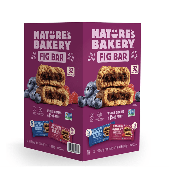 Nature's Bakery Fig Bars, Variety Pack, 2 oz., 32 ct.