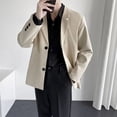 thumbnail image 4 of Chaqueta de traje informal de moda para hombre, primavera y otoño, estilo rufián, estilo callejero, holgado, elegante, pequeño traje superior, 4 of 5