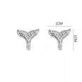 thumbnail image 4 of K-KED 1Pair Silver Color Simple Small Stud Earrings For Women Fashion Piercing Jewe:yq-4, 4 of 9