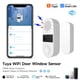 thumbnail image 2 of Sensor magnético WiFi para puerta y ventana con alarma Tuya White, 2 of 5