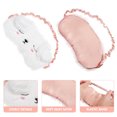 thumbnail image 3 of Travel Plush Blindfolds Compress Sleep Eye Mask Cover Parche para ojos (perro blanco), 3 of 7