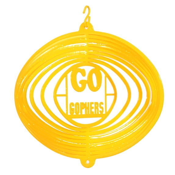 SWEN Products MINNESOTA MN GO GOPHERS Swirly Metal Wind Spinner
