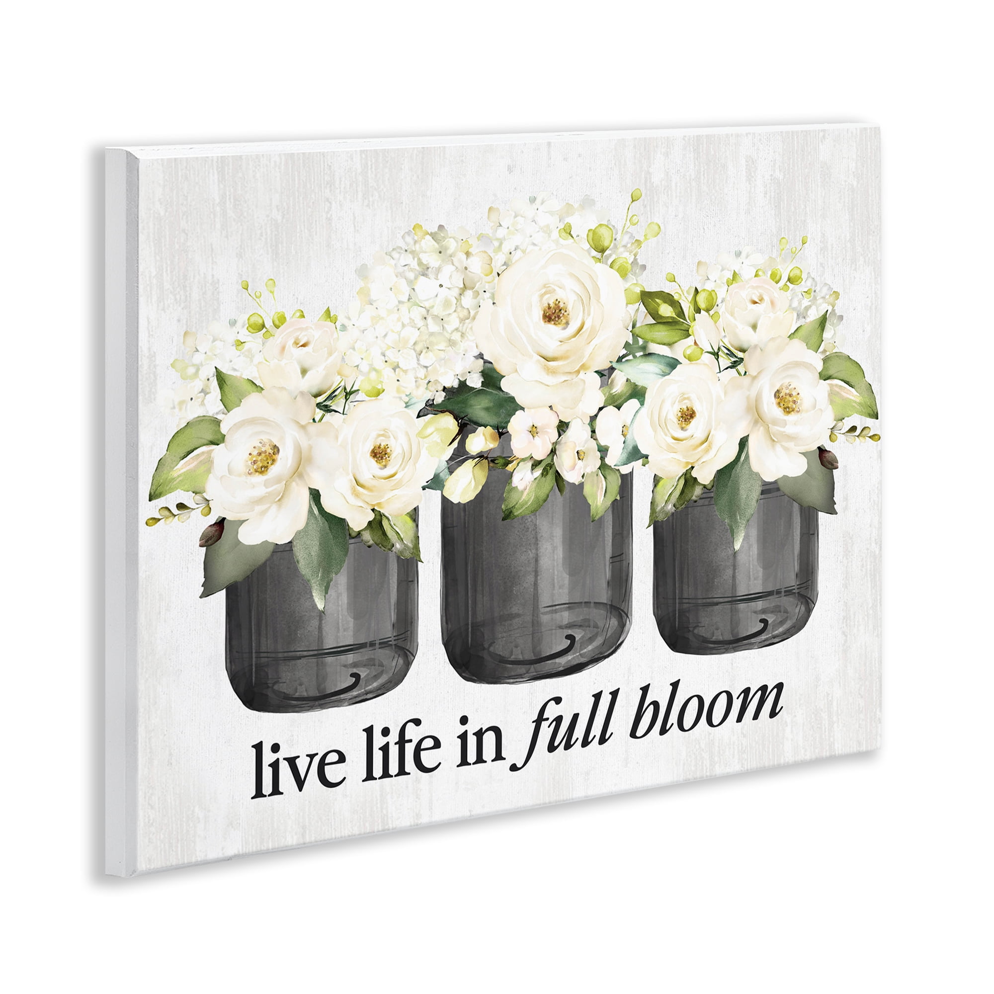 Stupell Industries Life In Full Bloom Botanical & Floral Painting Unframed Art Print Wall Art, 14 x 11