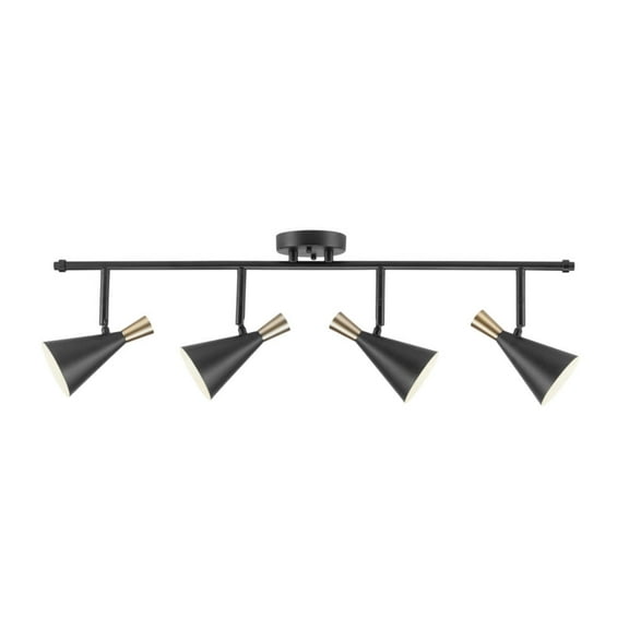 Globe Electric 91000377 Aurora 4 Light 5" Long Led Track Kit - Black