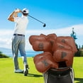 thumbnail image 1 of 10x Couvre-Chef en Cuir pour Fer de Golf, 4,5,6,7,8,9,A,P, Protection Accessoires Café, 1 of 8