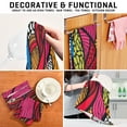 thumbnail image 7 of Art Abstract Pattern Kitchen Towels Set of 4 Tea Towels for Kitchen Decorative Waffle Dishcloths 28x18in, 7 of 7