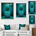 thumbnail image 4 of Designart "Illusory Isometric Pineapple Fruit" Pineapples Floater Framed Wall Art Prints, 4 of 5