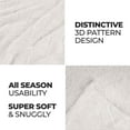 thumbnail image 4 of Superior Nuuk Fleece Reversible Lattice Blanket, Full/Queen, White, 4 of 7