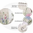 thumbnail image 6 of Spring Floral Waterproof Fabric Shower Curtain,Wildflowers Herbs Summer Botanical Vintage Waterproof Fabric Shower Curtain for Bathroom Bathtubs Shower Curtains with 12 Hooks Extra Long 72x96, 6 of 8