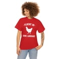 thumbnail image 3 of Fluent In Fowl Language - Funny Chicken Shirt - Farm Life Gift Tee -ID: 541, 3 of 7