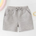 thumbnail image 4 of Zanarzt Toddler Boys Summer Shorts Toddler Boys Girls Cotton Athletic Running Shorts Kids Summer Casual Fashion Soccer Shorts Light Gray,4-5 Years, 4 of 9