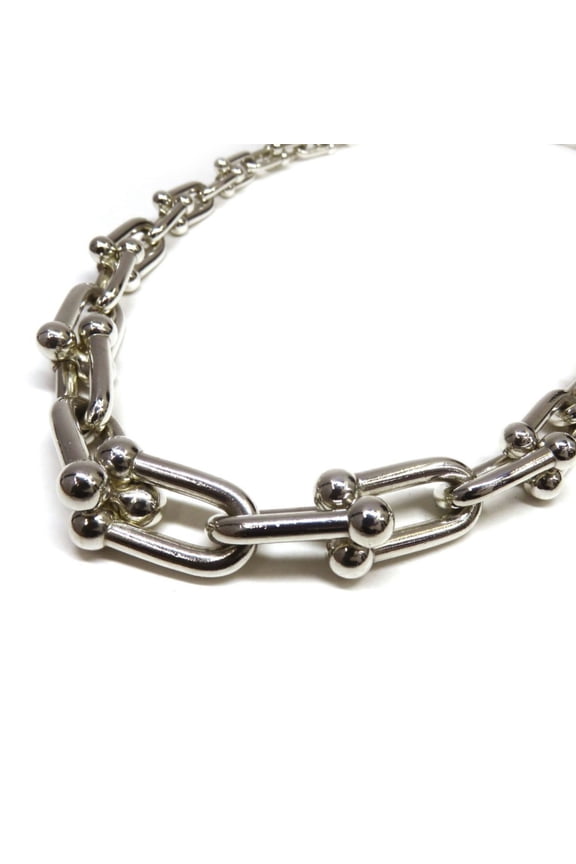 Pre-Owned TIFFANY & Co. Tiffany HardWear Graduated Link Necklace in Ag925 and SV925... (Good)