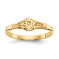 thumbnail image 1 of Bague Ovale pour Bébé en Or Jaune 14k, 1 of 9