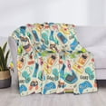 thumbnail image 3 of Yiaed Playing Video Games Print Blanket Throw Blanket Soft Cozy Flannel Blanket for Home Bed Sofa Couch Chair-80"x60", 3 of 6