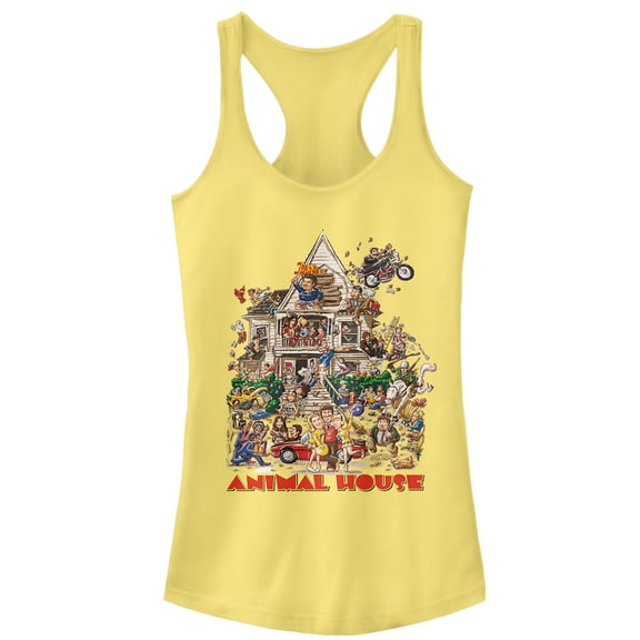 Junior's Animal House Original Movie Poster  Racerback Tank Top Banana Small
