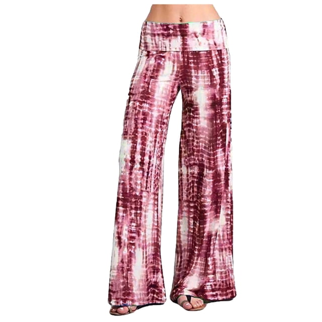 LUOGENLI Pantalon Décontracté Femme Pantalon Décontracté Femme Imprimé Dégradé Sport Multicolore Pantalon à Poches Femme Pantalon Décontracté Business Ajusté Pantalon Décontracté Business pour Femme Gris Rouge TG
