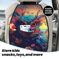 thumbnail image 3 of Zufioo Colorful Feather Owl for Car Seat Kick-Proof Storage Pads 2 Pack, Anti-Stain Adjustable Car Seat Protectors for SUV, Jeep, Truck-One Size, 3 of 9