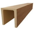 thumbnail image 3 of Ekena Millwork 5 1/2"W x 5 1/2"H x 288"L 3-Sided (U-Beam) Resawn Rip HeritageTimber Faux Wood Ceiling Beam, Warm Caramel, 3 of 12