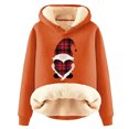 thumbnail image 2 of Sudadera con capucha de manga larga para mujer, informal, con capucha, para exteriores y chaquetas, a la moda, con estampado de blusa, sudadera de manga larga, abrigo con capucha para mujer, 2 of 3