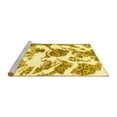 thumbnail image 2 of Ahgly Company Machine Washable Indoor Rectangle Abstract Yellow Modern Area Rugs, 6' x 9', 2 of 4