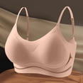thumbnail image 4 of Fatuov Womens No Underwire Bra Push Up Lightweight Bra Full Coverage Solid Color Breathable Fabric Everyday Bralette 36A, 4 of 4
