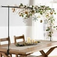 thumbnail image 6 of Over The Table Rod Stand with Clamps ,Adjustable Metal Table Hanging Decor Rod,Desktop Arch Stand Birthday Party Decoration Background Adjustable Wrought Iron Arch Pole Stand, 6 of 9